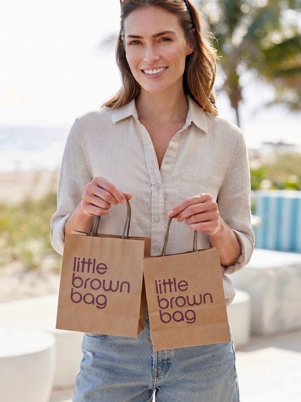 BLOOMINGDALES brown shopping bags